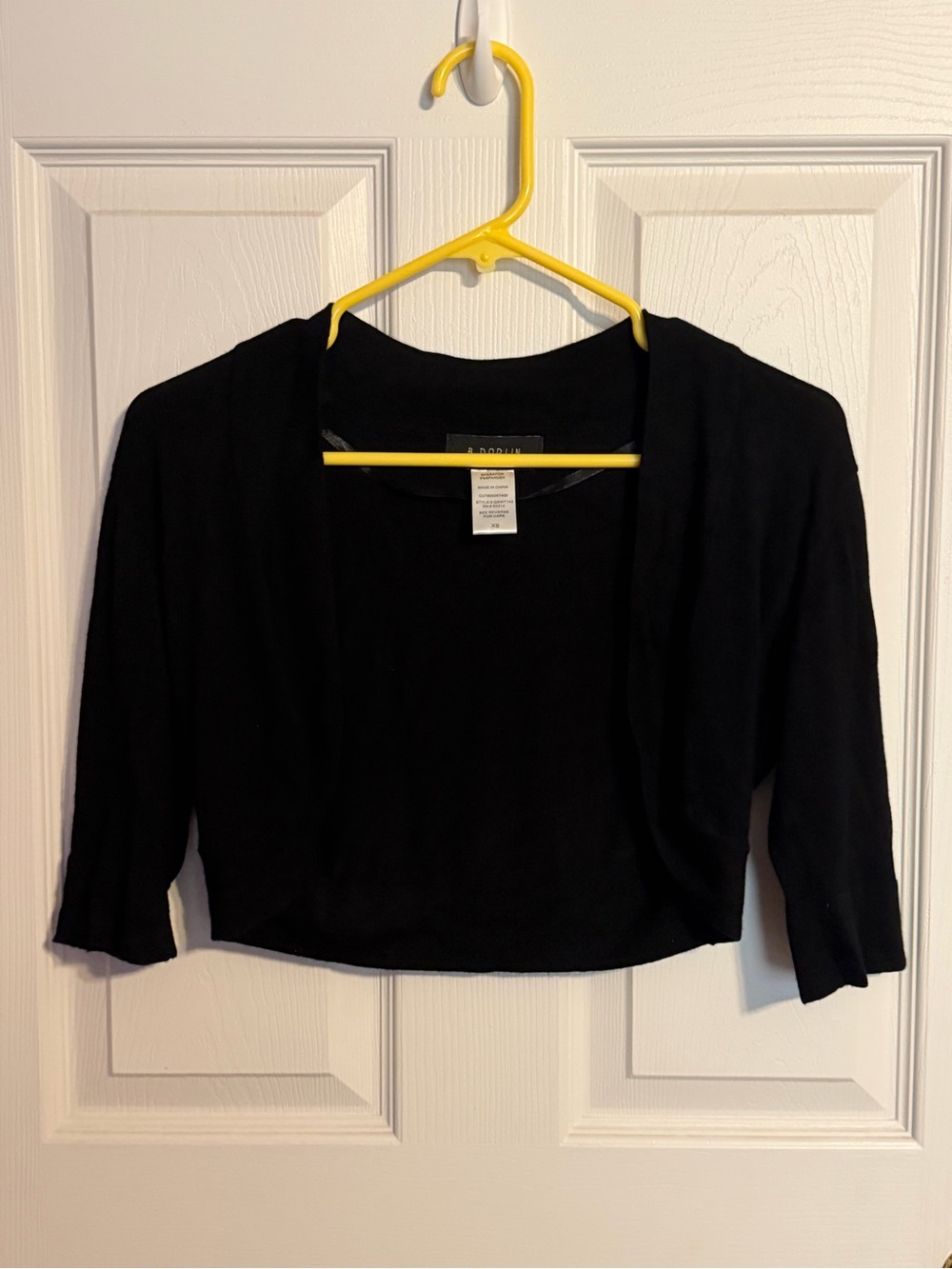B Darlin Black Cropped Bolero Cardigan